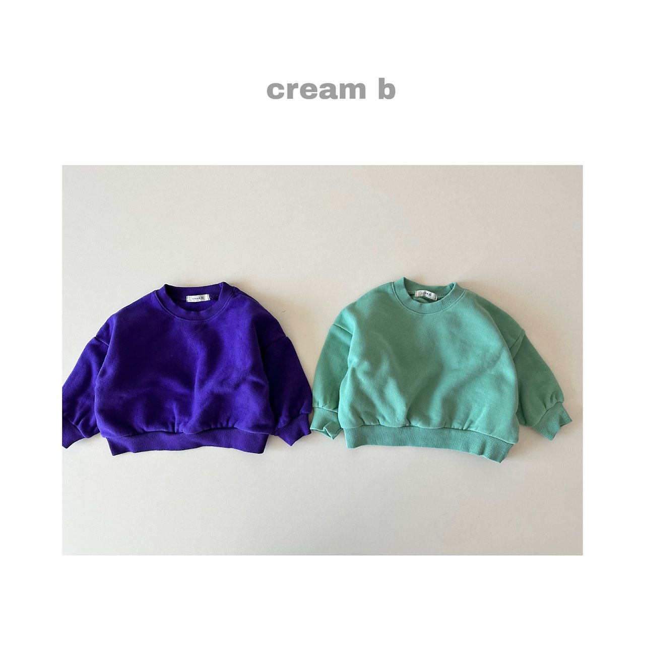 크림빵 코지기모워싱맨투맨