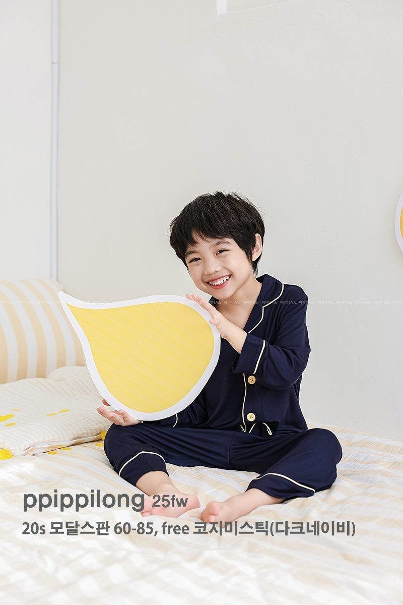 삐삐롱 도톰모달스판 파자마세트 상세 3