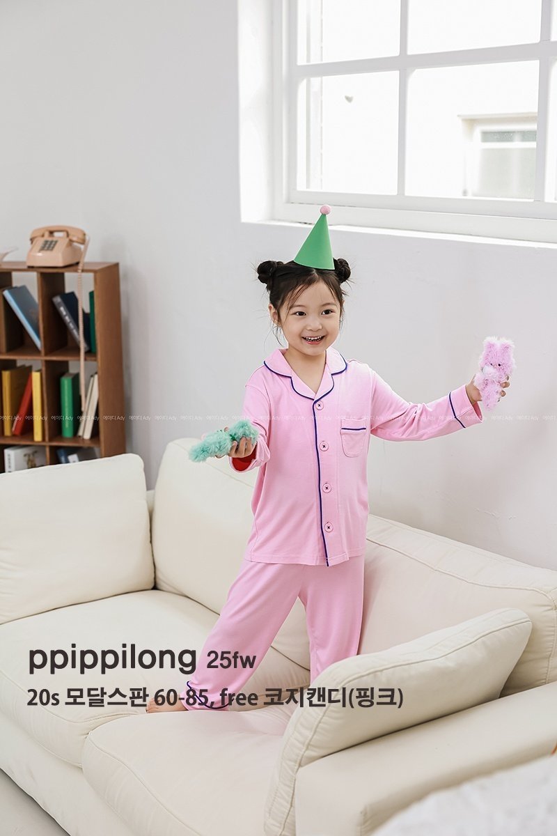 삐삐롱 도톰모달스판 파자마세트 상세 6
