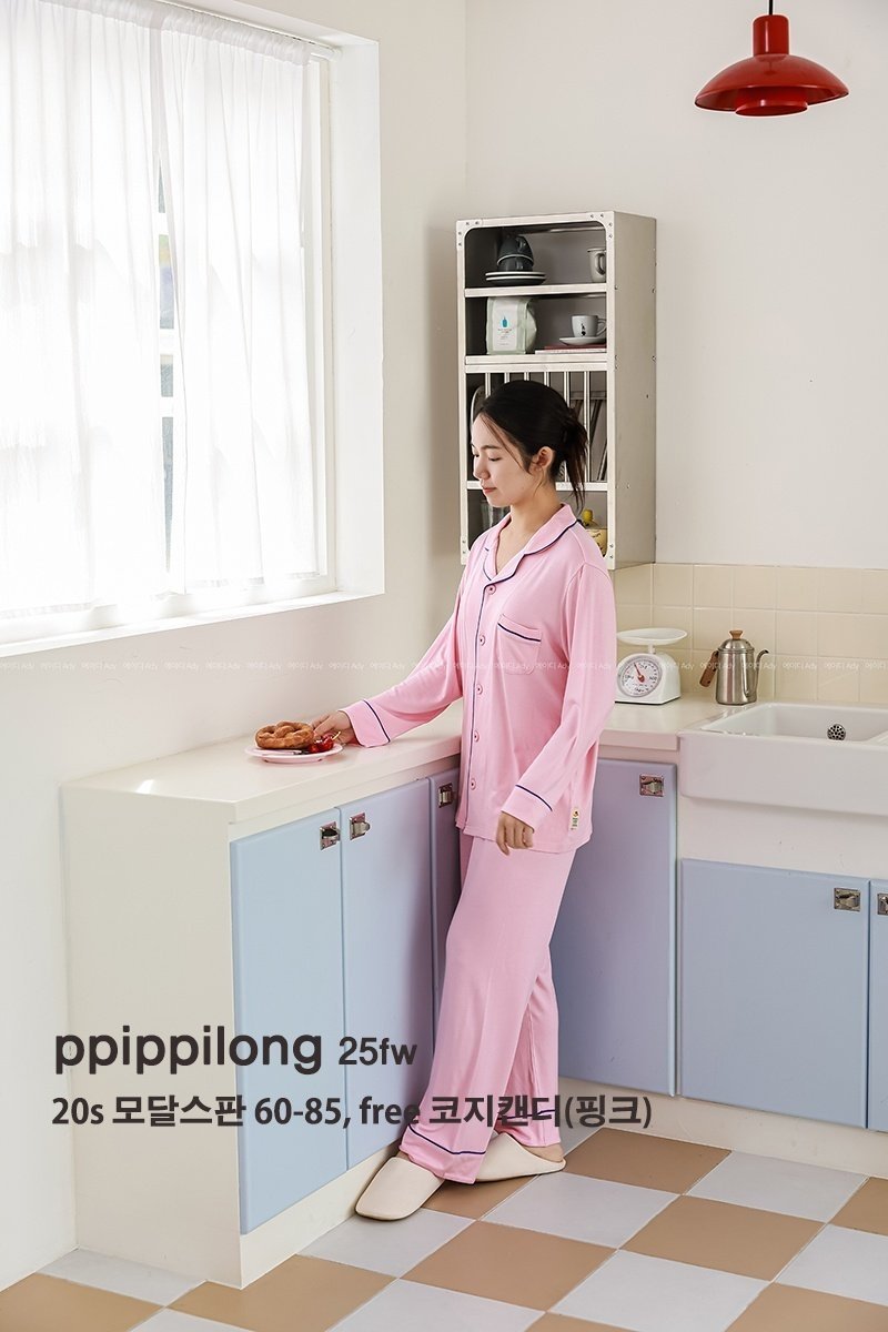 삐삐롱 도톰모달스판 파자마세트 상세 8