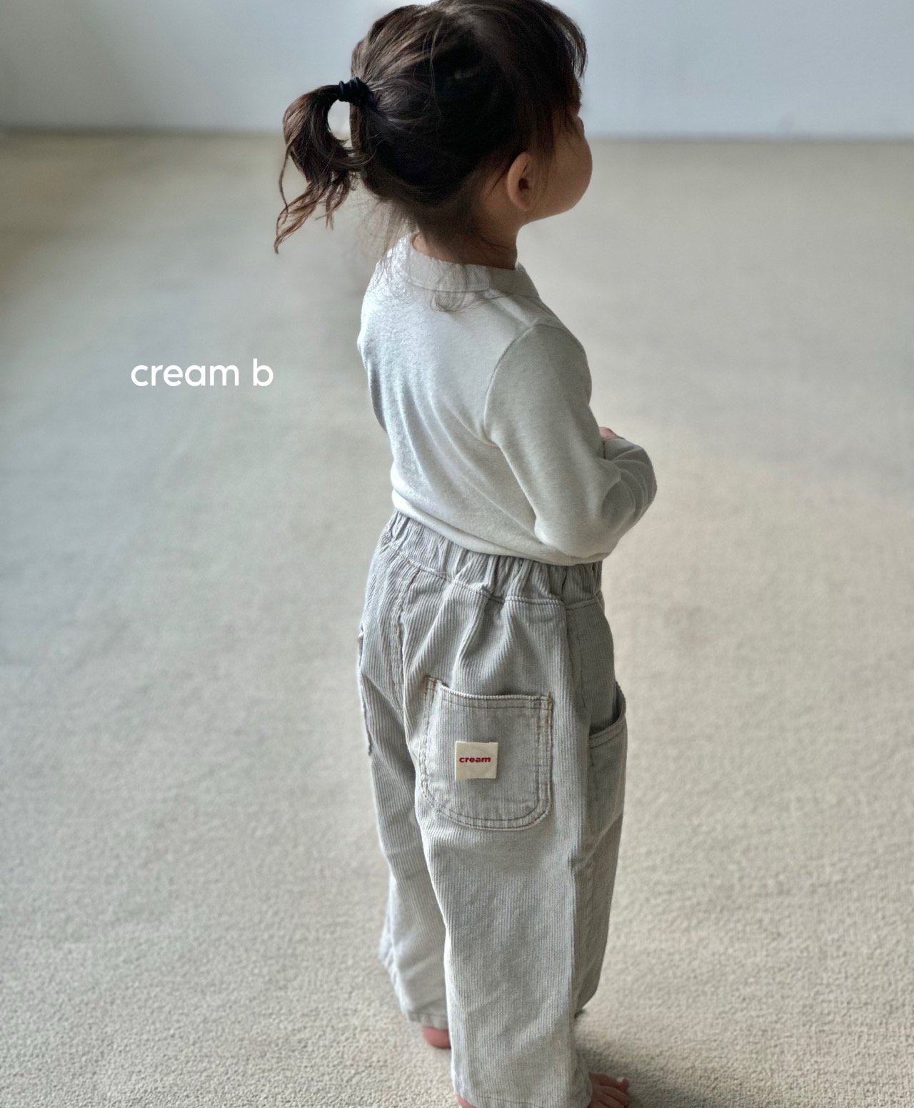 크림빵 기모골덴배기